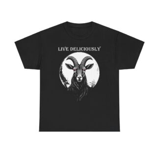 Black Phillip; Live Deliciously Unisex T-Shirt